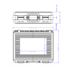 Dimensions de la valise Valise Plastique BAGACASE PNR96VP34