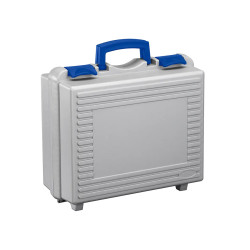 Valise Plastique BAGACASE PNR160VP34 coloris fermoirs bleu