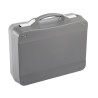Mallette Professionnelle BAGACASE Gaggione Casual T07 coloris gris fermoirs blanc