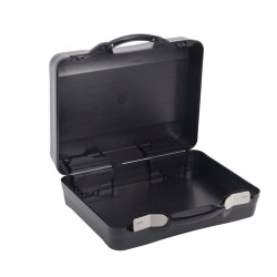 Mallette Professionnelle BAGACASE Gaggione Casual T07 coloris noir ouverte