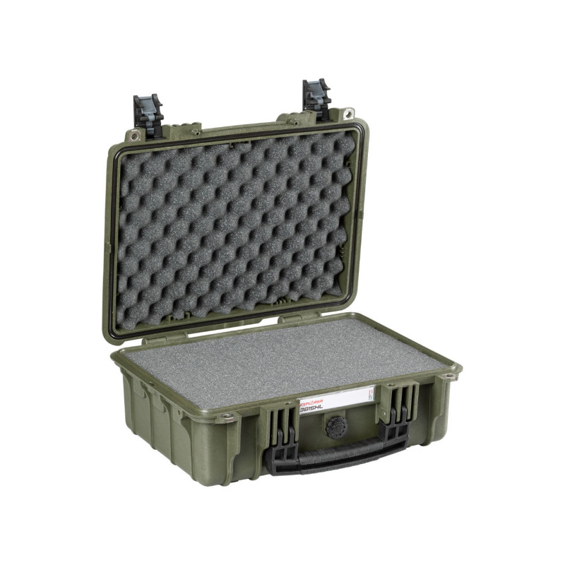 Valise étanche antichocs BAGETANCHE Explorer 3815HL.G avec mousse prédécoupée coloris vert