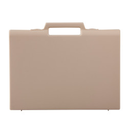 Valise plastique BAGACASE Gaggione Classic D01 coloris beige vue de face
