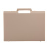 Valise plastique BAGACASE Gaggione Classic D01 coloris beige vue de face