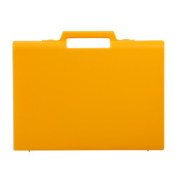 Valise plastique BAGACASE Gaggione Classic D01 coloris jaune vue de face