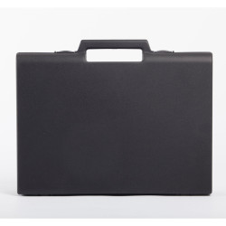 Valise plastique BAGACASE Gaggione Classic D01 coloris noir vue de face