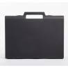 Valise plastique BAGACASE Gaggione Classic D01 coloris noir vue de face