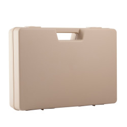 Valise plastique BAGACASE Gaggione Rétro B01 coloris beige