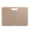 Valise plastique BAGACASE Gaggione Rétro B01 coloris beige de face