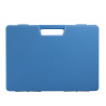 Valise plastique BAGACASE Gaggione Rétro B01 coloris bleu de face