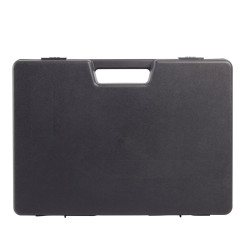 Valise plastique BAGACASE Gaggione Rétro B01 coloris noir vue de face