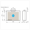 plastique BAGACASE Gaggione Classic D04 et ses dimensions