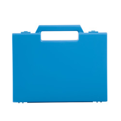 Valise plastique BAGACASE Gaggione Classic R02 coloris bleu vue de face
