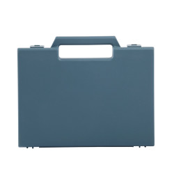 Valise plastique BAGACASE Gaggione Classic R02 coloris bleu gris vue de face