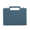 Valise plastique BAGACASE Gaggione Classic R02 coloris bleu gris vue de face