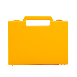 Valise plastique BAGACASE Gaggione Classic R02 coloris jaune vue de face