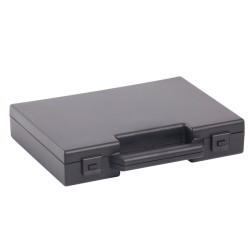 Valise plastique BAGACASE Gaggione Classic R02 coloris noir fermée