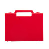 Valise plastique BAGACASE Gaggione Classic R02 coloris rouge vue de face