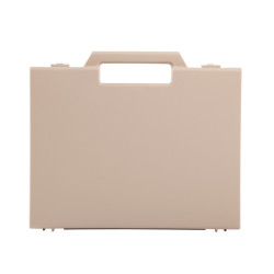 Valise plastique BAGACASE Gaggione Classic R03 coloris beige vue de face