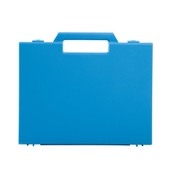 Valise plastique BAGACASE Gaggione Classic R03 coloris bleu vue de face