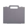 Valise plastique BAGACASE Gaggione Classic R03 coloris gris alu vue de face