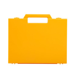 Valise plastique BAGACASE Gaggione Classic R03 coloris jaune vue de face