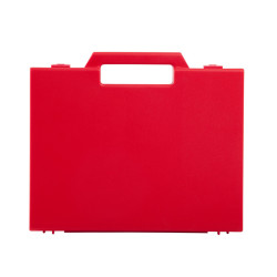 Valise plastique BAGACASE Gaggione Classic R03 coloris rouge vue de face