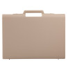 Valise plastique BAGACASE Classic D02 coloris beige vue de face