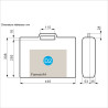 Valise plastique BAGACASE Classic D02 et ses dimensions