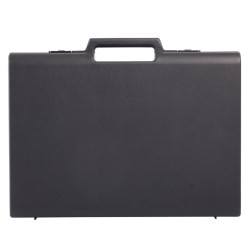 Valise plastique BAGACASE Classic D02 coloris noir vue de face