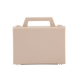 Valise plastique BAGACASE Classic G01 coloris beige vue de face