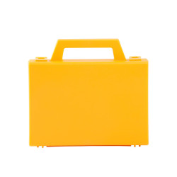 Valise plastique BAGACASE Classic G01 coloris jaune vue de face