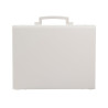 Valise plastique BAGACASE Gaggione Business M01 coloris blanc de face