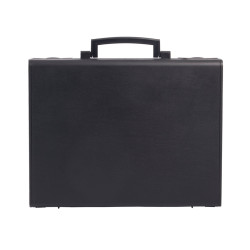 Valise plastique BAGACASE Gaggione Business M01 coloris noir vue de face