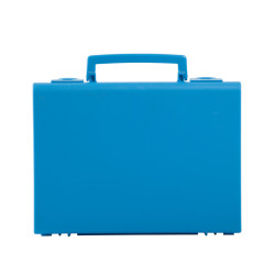 Valise plastique BAGACASE Gaggione Business M02 coloris bleu vue de face