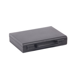 Valise plastique BAGACASE Gaggione Business M02 coloris noir fermée