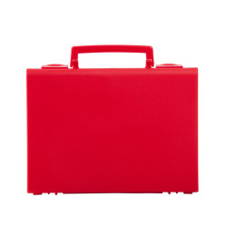 Valise plastique BAGACASE Gaggione Business M02 coloris rouge vue de face