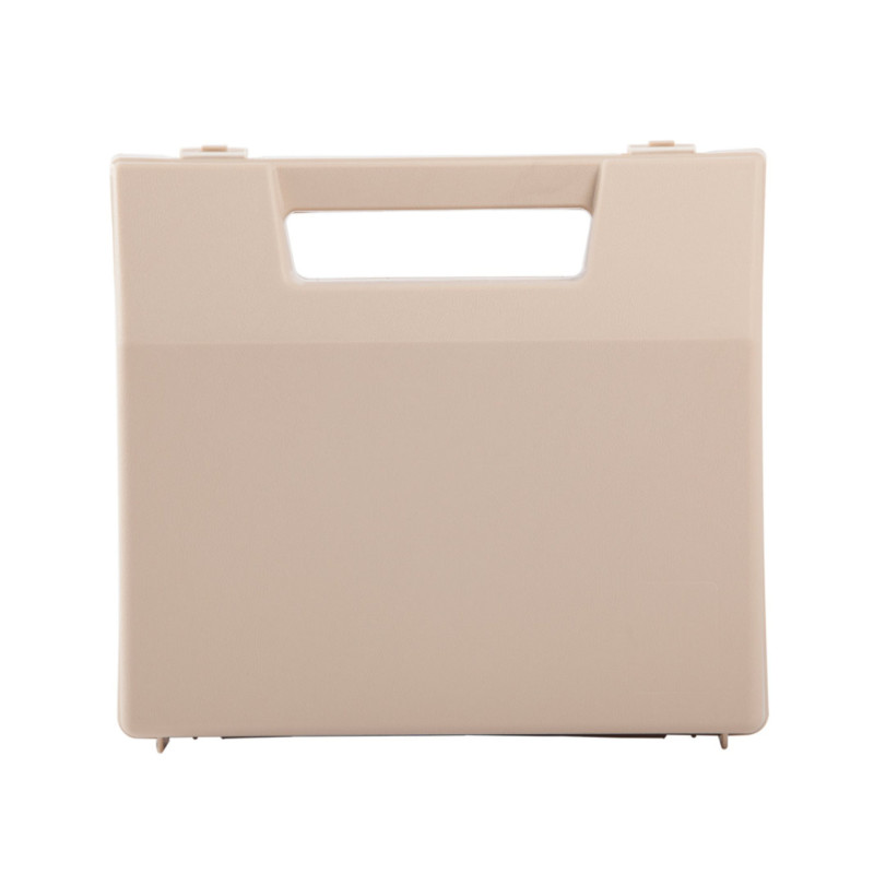 Valise plastique BAGACASE Gaggione Rétro R01 coloris beige vue de face