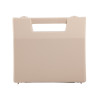 Valise plastique BAGACASE Gaggione Rétro R01 coloris beige vue de face