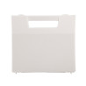 Valise plastique BAGACASE Gaggione Rétro R01 coloris blanc vue de face