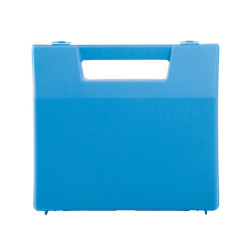 Valise plastique BAGACASE Gaggione Rétro R01 coloris bleu vue de face