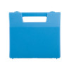 Valise plastique BAGACASE Gaggione Rétro R01 coloris bleu vue de face