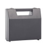 Valise plastique BAGACASE Gaggione Rétro R01 coloris gris anthracite