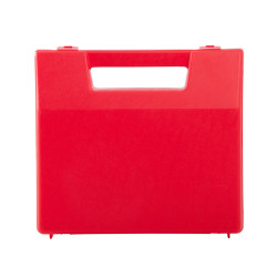 Valise plastique BAGACASE Gaggione Rétro R01 coloris rouge vue de face