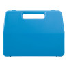 Valise plastique BAGACASE Gaggione Rétro L01 coloris bleu vue de face