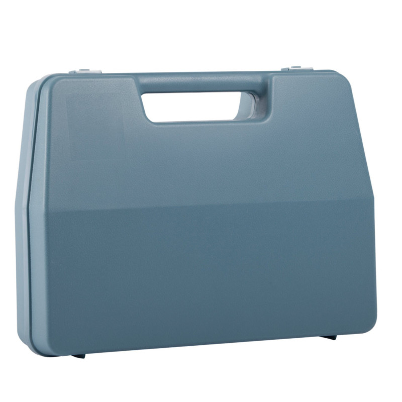 Valise plastique BAGACASE Gaggione Rétro L01 coloris bleu gris