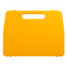 Valise plastique BAGACASE Gaggione Rétro L01 coloris jaune vue de face