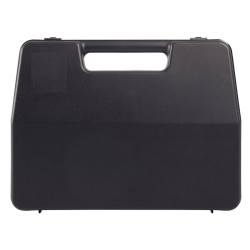 Valise plastique BAGACASE Gaggione Rétro L01 coloris noir vue de face