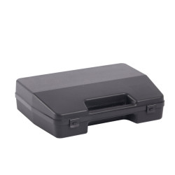 Valise plastique BAGACASE Gaggione Rétro L01 coloris noir fermée