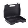 Valise plastique BAGACASE Gaggione Rétro L01 coloris noir ouverte