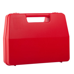 Valise plastique BAGACASE Gaggione Rétro L01 coloris rouge